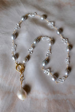 Pearls with Topaz Trio Briolettes Necklace