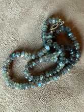 Faceted Labradorite Hand Knotted Necklace