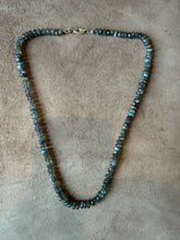 Faceted Labradorite Hand Knotted Necklace