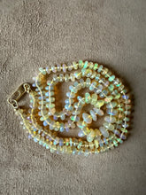 Faceted Ethiopian Opal Necklace