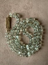Faceted Green Amethyst Necklace