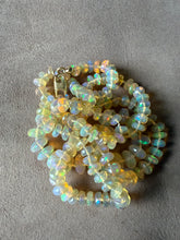 Faceted Ethiopian Opal Necklace