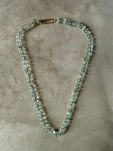 Faceted Green Amethyst Necklace