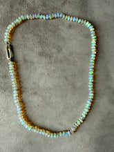 Faceted Ethiopian Opal Necklace