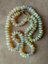Faceted Ethiopian Opal Necklace