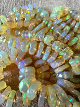 Faceted Ethiopian Opal Necklace