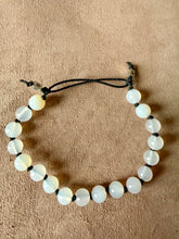 White Agate Beaded Bracelet