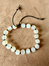 White Agate Beaded Bracelet
