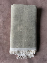 Cotton & Linen Scarf in Textured Wheat