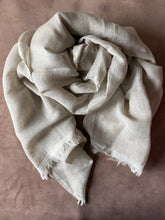 Cotton & Linen Scarf in Natural