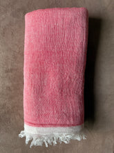 Cotton & Linen Scarf in Coral