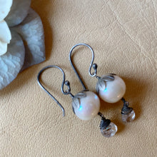 Pearl Earrings with Zircon
