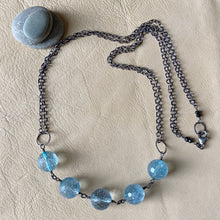 Aquamarine Marbles Necklace