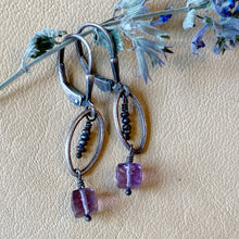 Amethyst Cube Earrings
