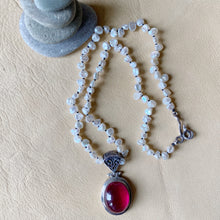 Spinel Pendant with Heishi Pearls