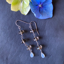 Smokey Quartz and Moonstone Earrings