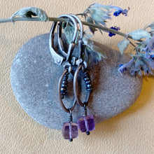 Amethyst Cube Earrings