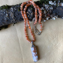 Shell Pendant with Sunstone