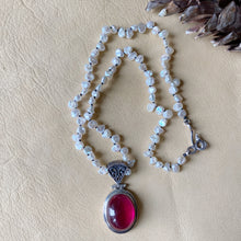 Spinel Pendant with Heishi Pearls