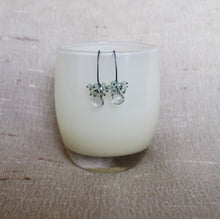 Green Amethyst with Prenite Earrings