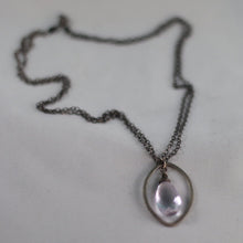 Amethyst Double Chain Framed Pendant