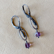 Amethyst Cube Earrings