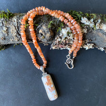 Shell Pendant with Sunstone