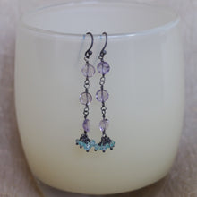 Amethyst with Apatite Earrings