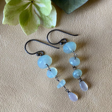 Chrysoprase with Moonstone Earrings