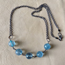 Aquamarine Marbles Necklace
