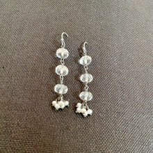 Rock Crystal and Pearl Earrings