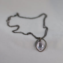 Amethyst Double Chain Framed Pendant